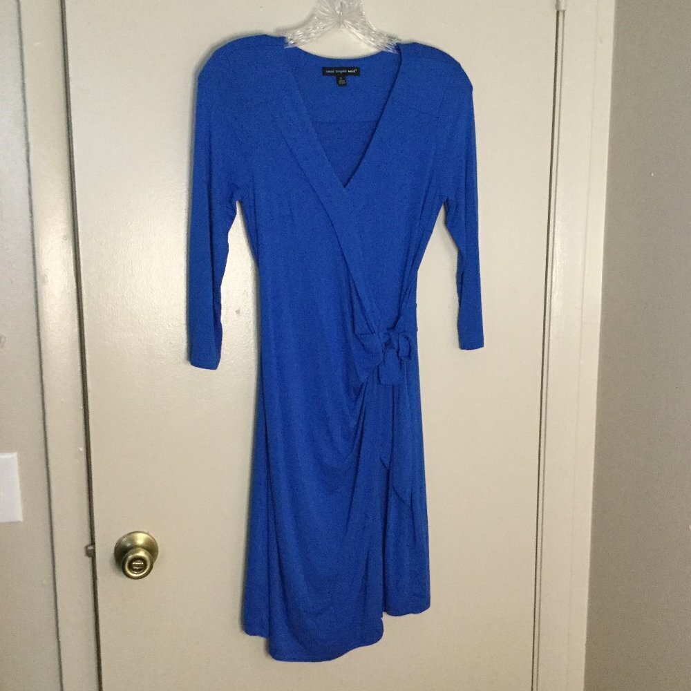 Saint Tropez West Royal Blue Wrap Dress
